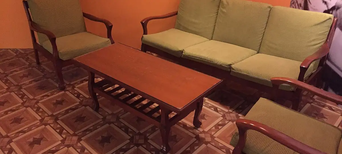 Typical furnishings in the living room of a Housing and Development Board flat in Singapore in the 1970s and 1980s, Singapore Hist