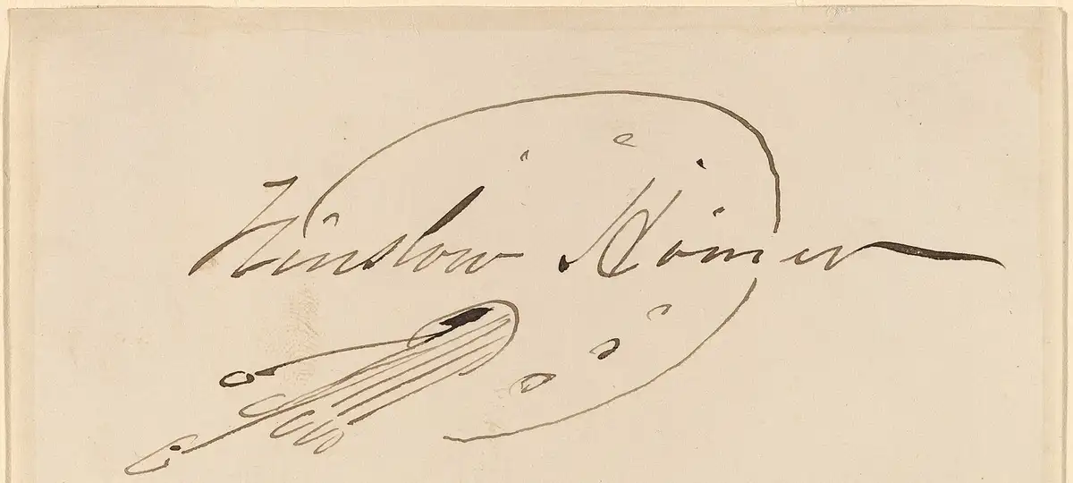 Winslow Homer, Signature in Palette, NGA 57005