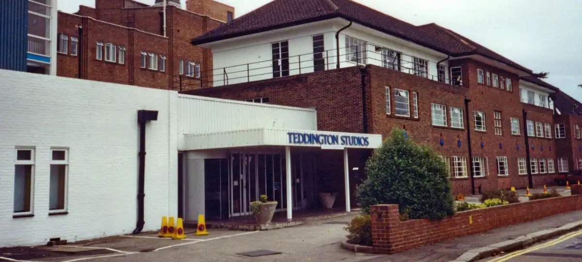 Teddington Studios, Teddington, Surrey. Built as the UK Warner Bros film studios in the 1930s and used by the Associated British P