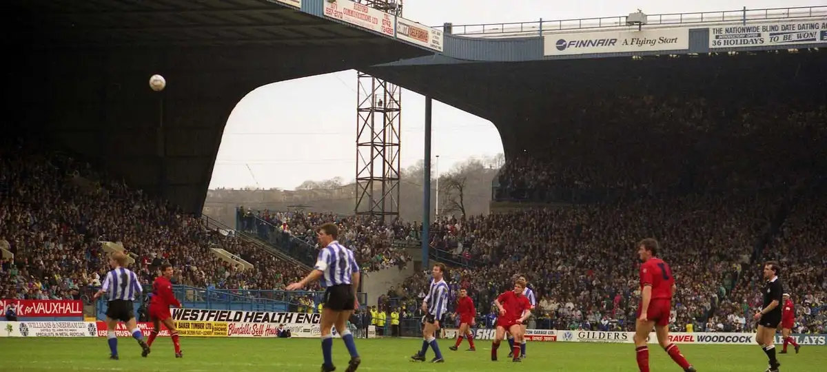 Hillsborough Stadium in 1991, near to Parson Cross, Sheffield, Great Britain.